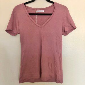 Groceries Apparel V Neck Pink Tee Shirt